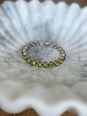 Green Crystal Bracelet - Women's Jewelry